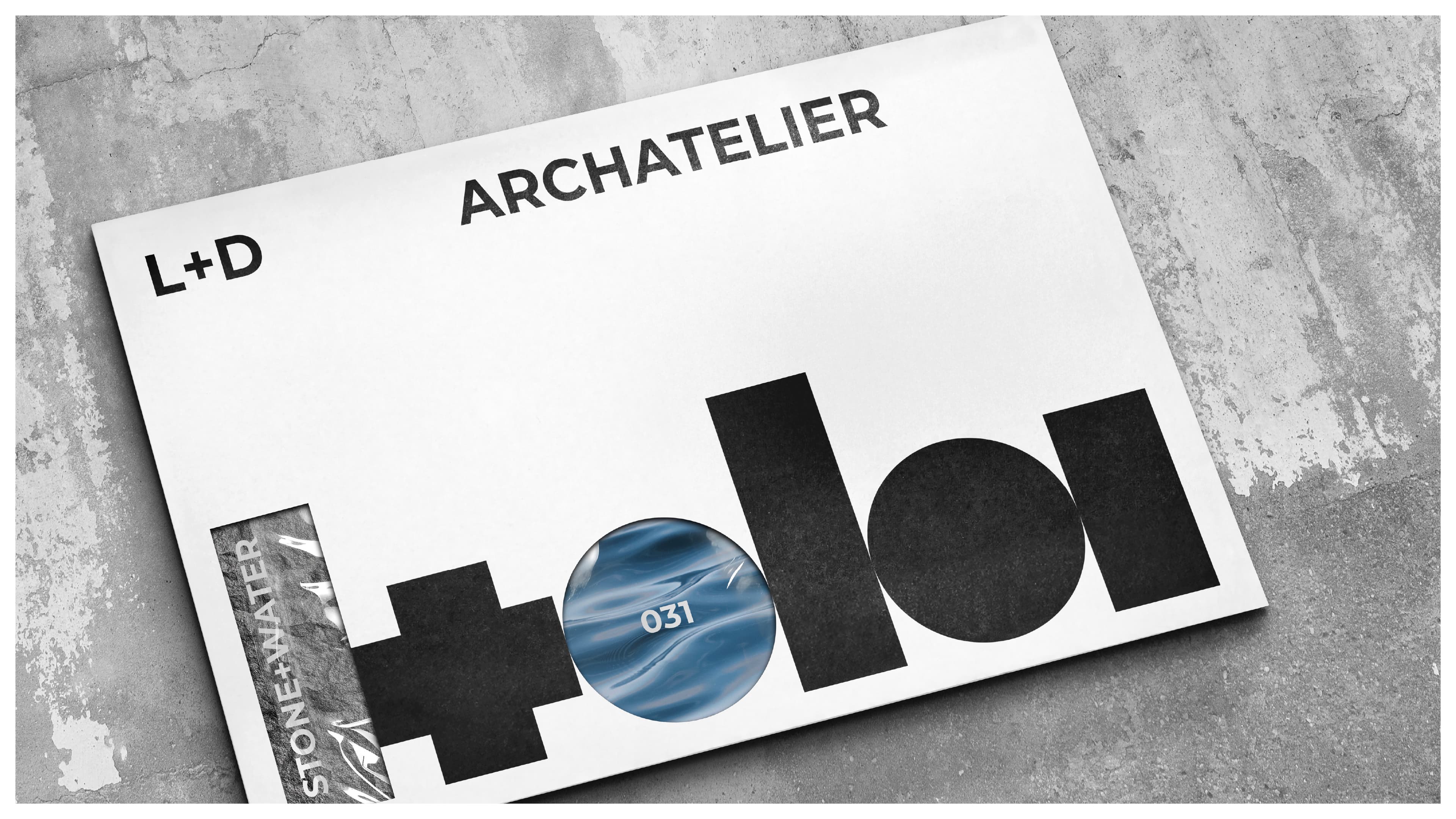 Project envelope for L+D Archatelier by Vonk Agency — branding and rebranding